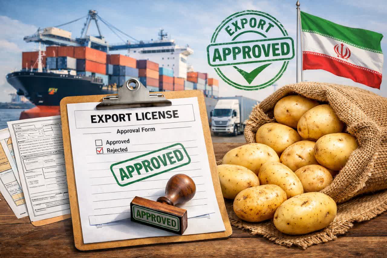 مراحل گرفتن مجوز صادرات سیب زمینی از ایران (راهنمای کامل و کاربردی)